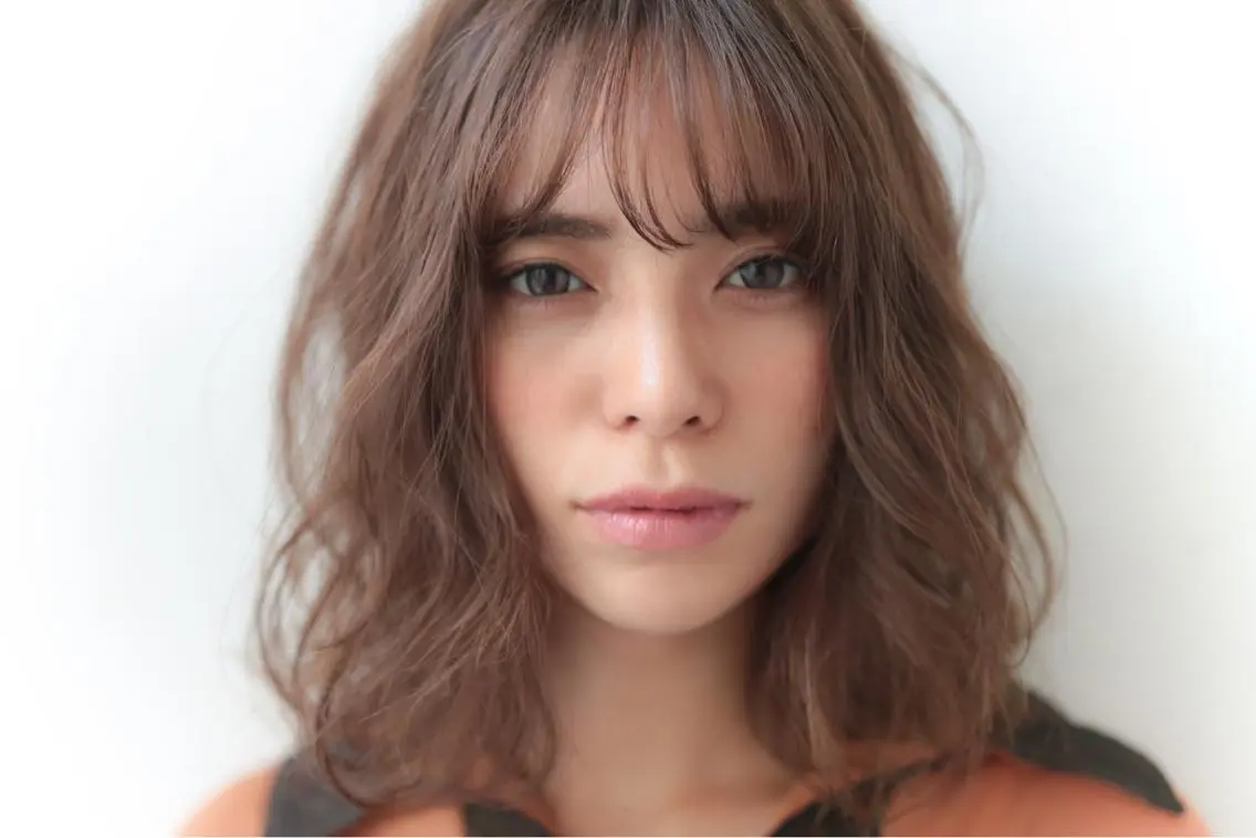 ミディアム パーマ 池田 寿子のヘアスタイル