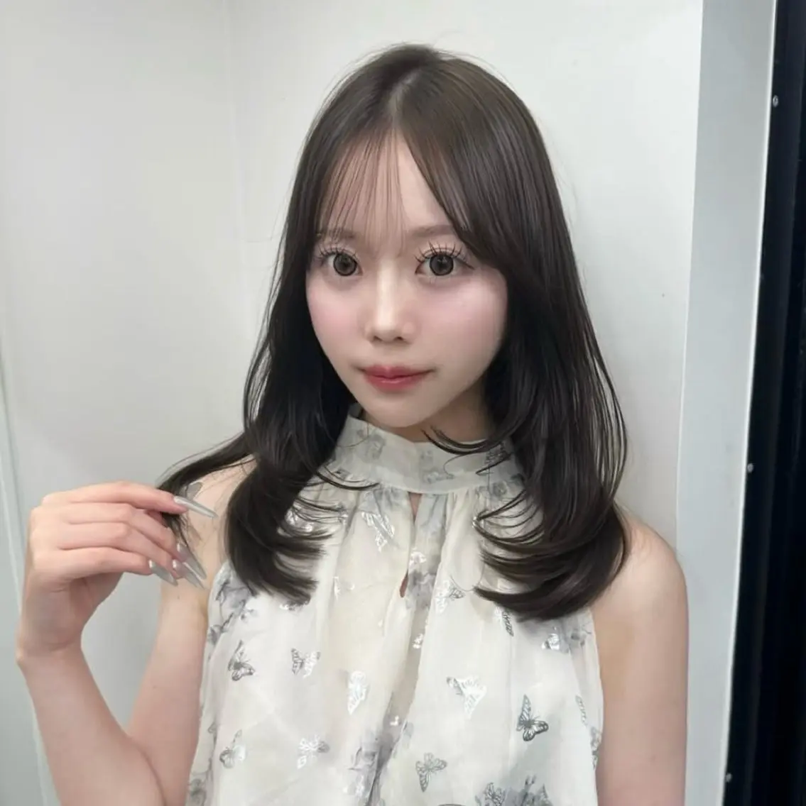 セミロング カラー ヘアアレンジ カット トリートメント 大人っぽ中韓レディ ヘア🤍MAOのヘアスタイル