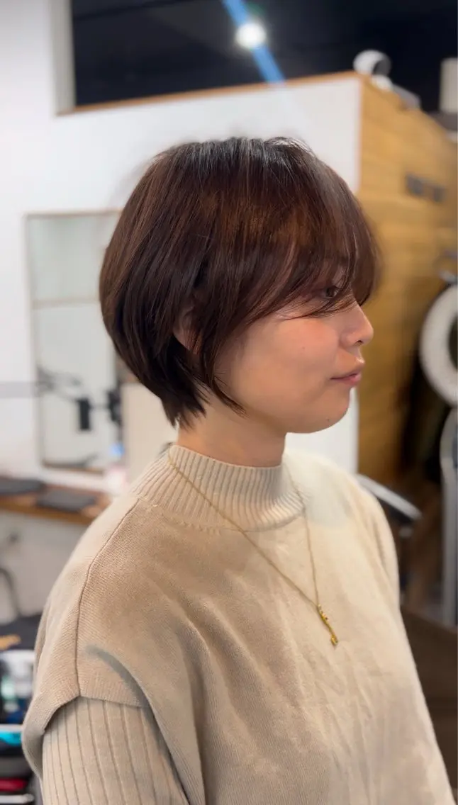 ショート カラー ショートボブ ボブ ショートヘア 表参道【髪質改善】 宮嶋勇太のヘアスタイル
