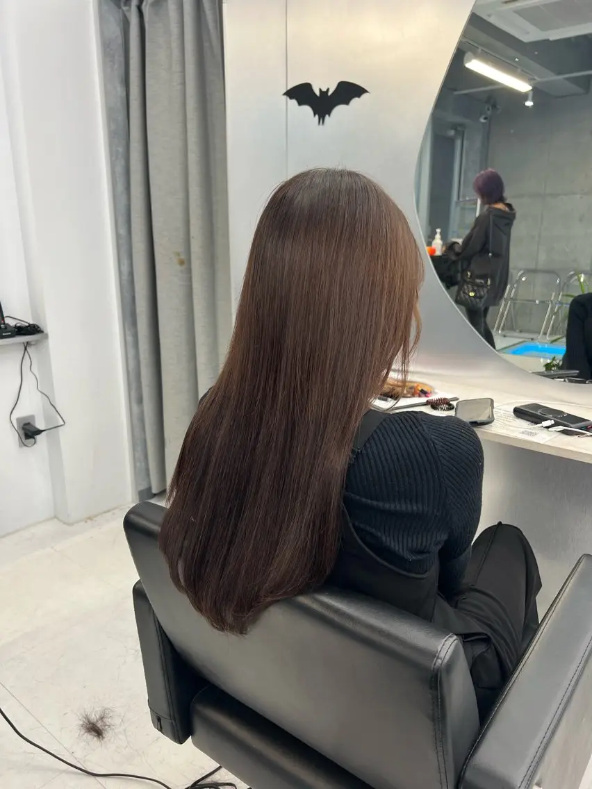 ロング カラー カット ヘアカラー トリートメント エクステ ヘアセット 大人GAL製造機/カ ラー×エクステゆいとのヘアスタイル