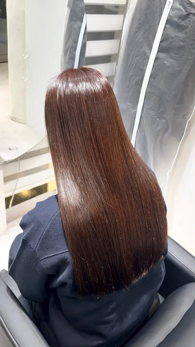 ロング カラー ヘアカラー トリートメント IENA髪質改善 honokaのヘアスタイル