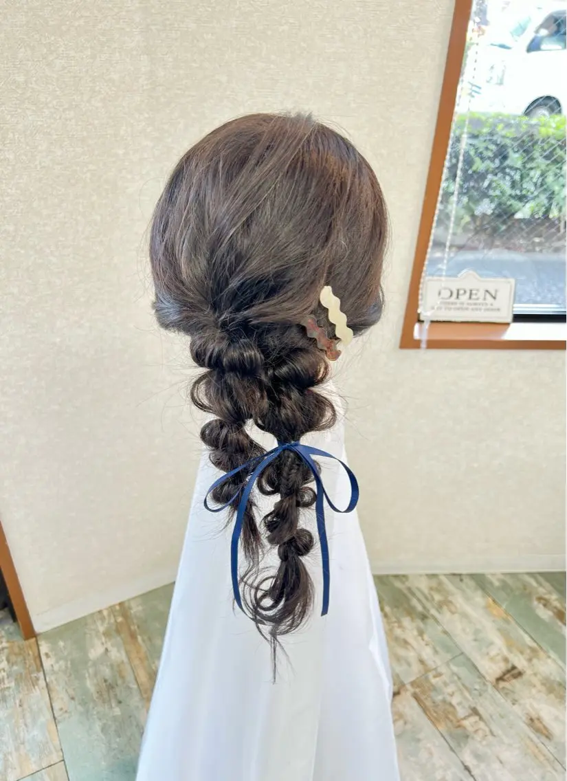 セミロング ヘアセット 田牧 みゆきのヘアスタイル