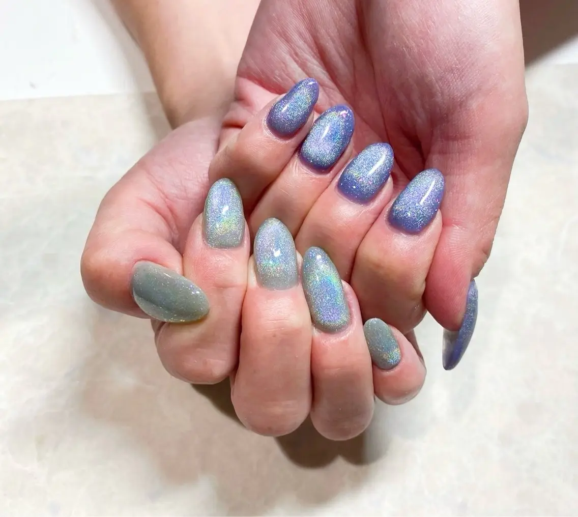 ネイル マグネットネイル nailsalon felice谷川のネイルデザイン