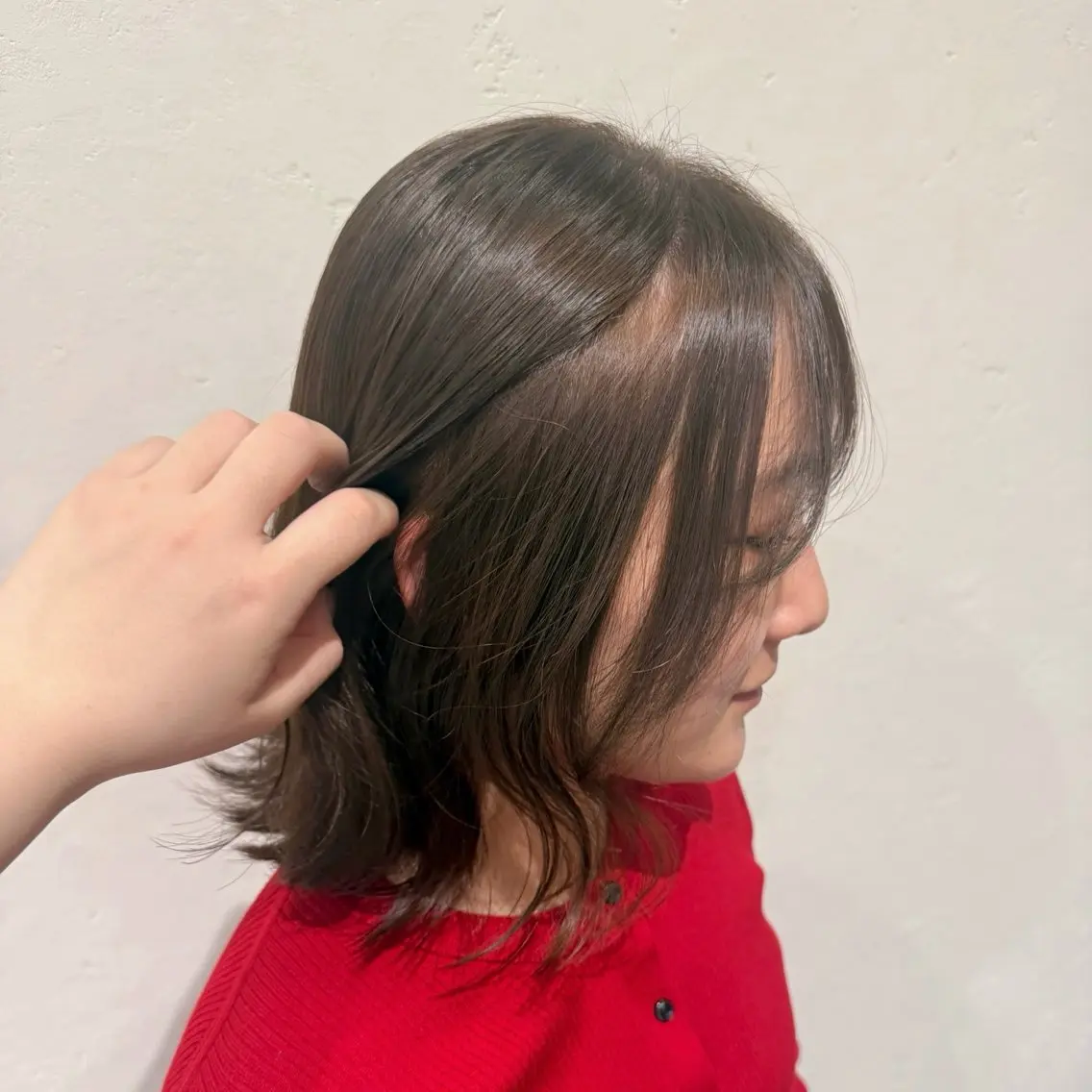 ミディアム カラー ブリーチ ダブルカラー ブリーチなしカラー sakura/ 透明感カラー🫧のヘアスタイル