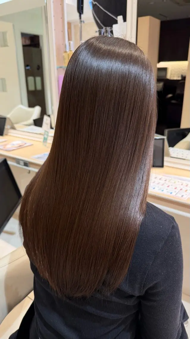 ロング カラー ヘアカラー トリートメント 髪質改善カラー💎 オオネヨシナリのヘアスタイル