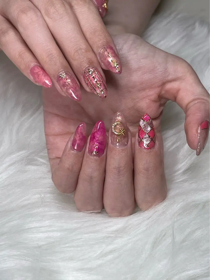 ネイル ハンドネイル なんば7nail YUZUHAのネイルデザイン