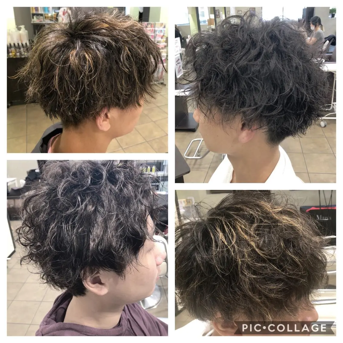 パーマ メンズ メンズパーマ メンズスパイラルパーマ スパイラルパーマ メンズ レイヤー ウルフ 弓木啓輔のヘアスタイル