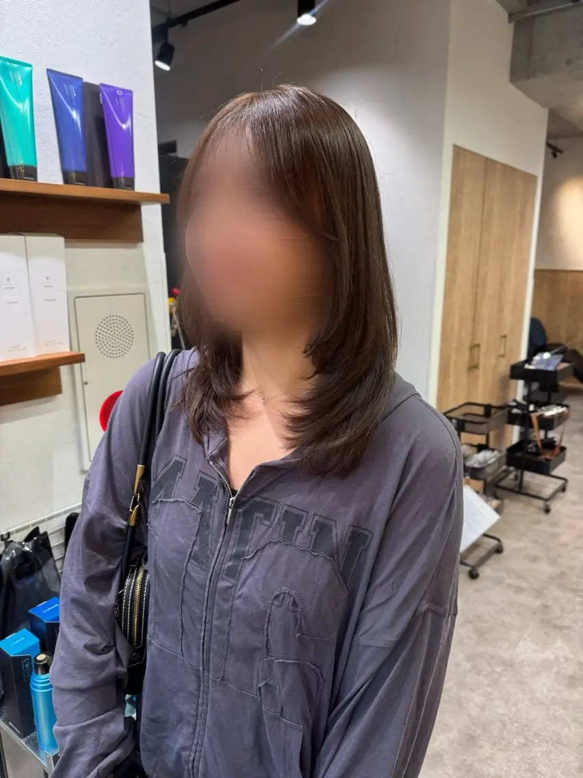 ロング パーマ 縮毛矯正 カット 縮毛矯正 トリートメント 髪質改善縮毛矯正/ エクステ/ひふみ🌛のヘアスタイル