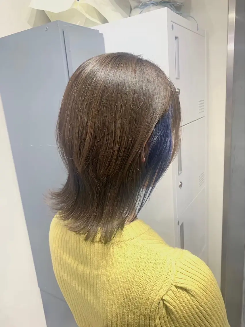 ショート カラー イヤリングカラー ヘアカラー ハイトーン/🫧 トレンドカラー/あやのヘアスタイル