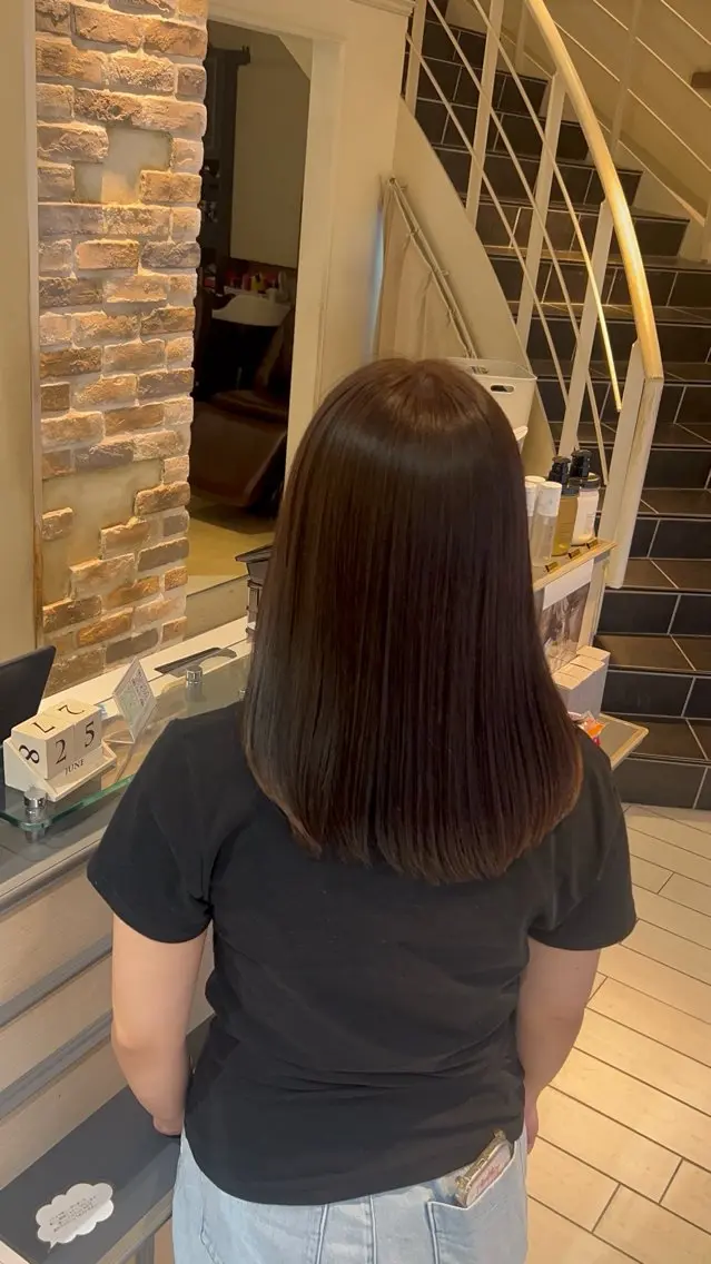 ミディアム カラー ベージュカラー ヘアカラー トリートメント みか ✩⡱のヘアスタイル