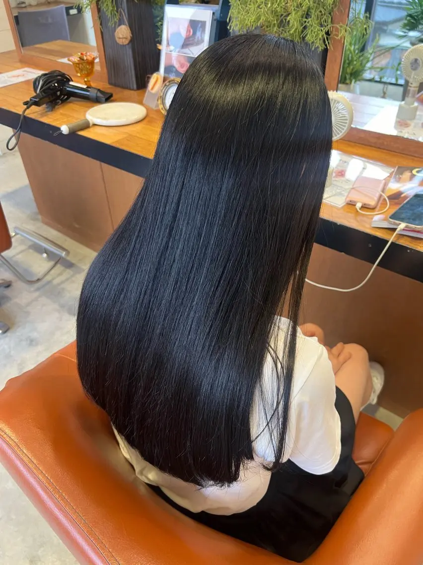 縮毛矯正 + 3stepハホニコトリートメント + 炭酸🎗️ カット【¥1,000💫】の写真