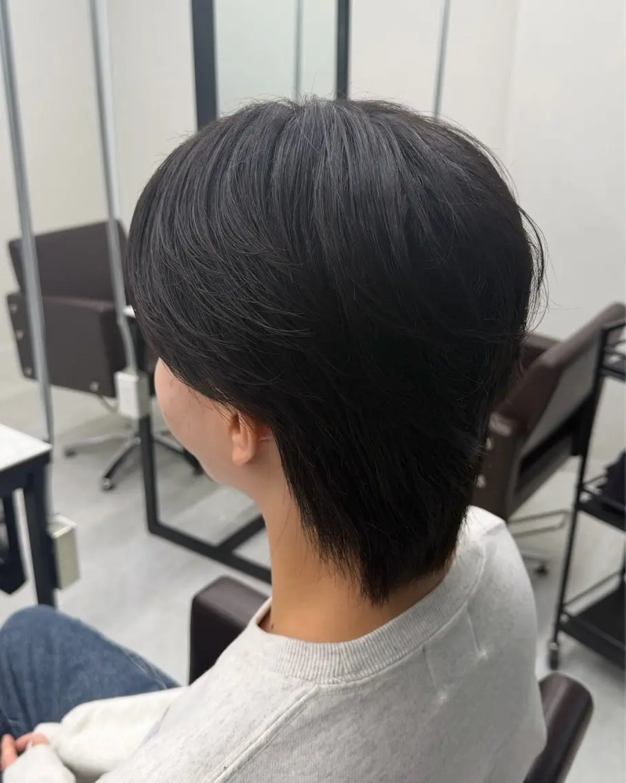 ミディアム パーマ メンズ カット パーマ メンズパーマ特化/ ウルフ/AOTOのヘアスタイル