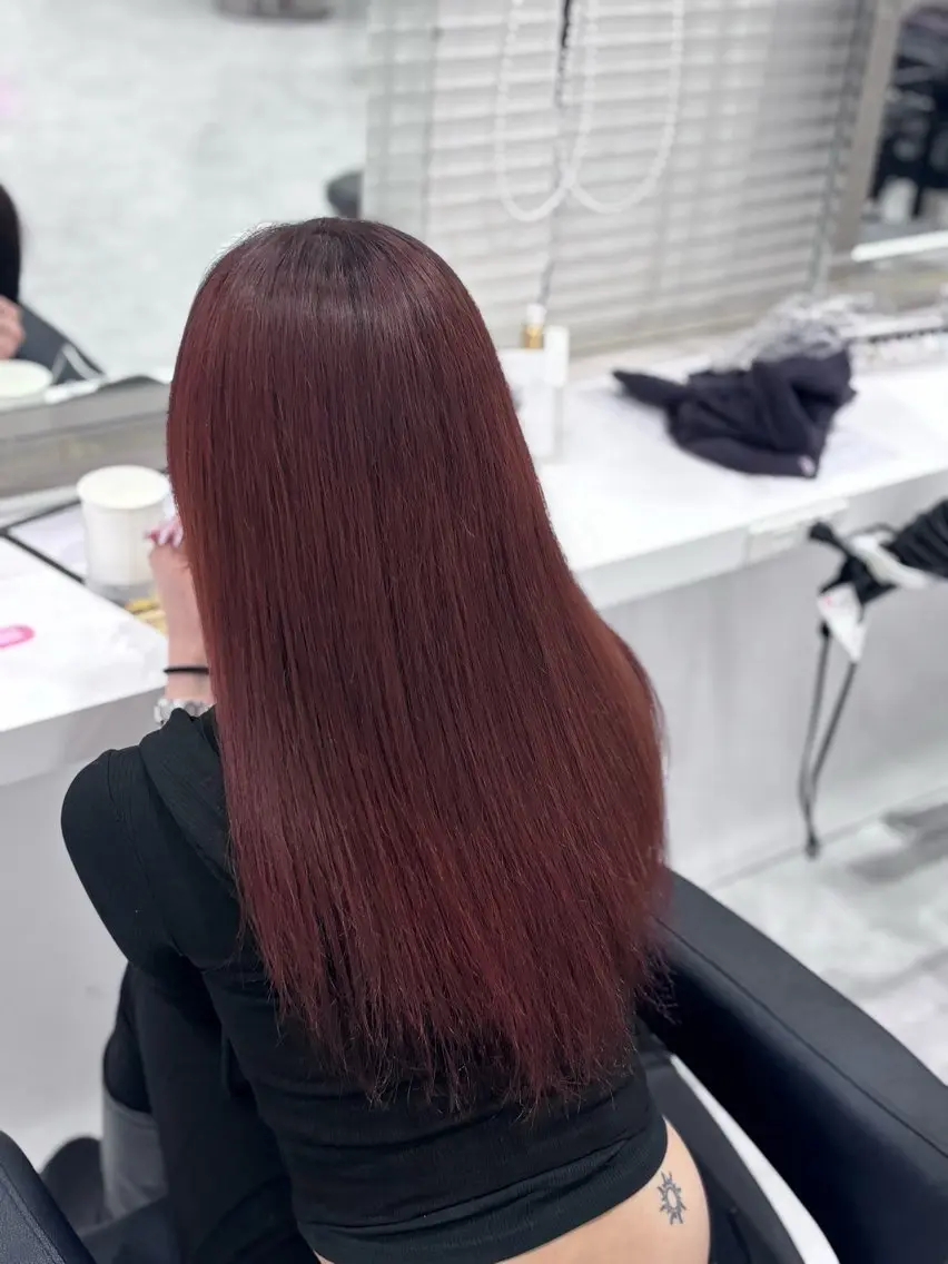 カラー ヘアカラー トリートメント 韓国うる艶ハイトーン 💙ayana💙のヘアスタイル