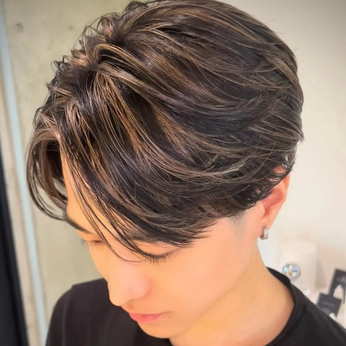 メンズ メンズハイライト ヘアカラー ❤️‍🔥Ai/メン ズカット❤️‍🔥のヘアスタイル