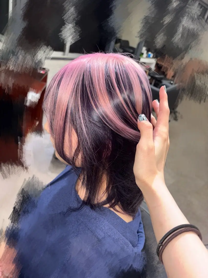 カラー カット ヘアカラー ハイトーンカラー 💚りょうか💚のヘアスタイル