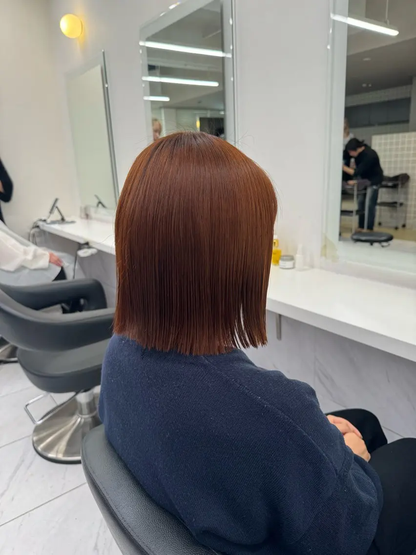 ミディアム カラー パーマ ヘアアレンジ メンズ キッズ 韓国系🇰🇷🩶 艶暗髪/MEIのヘアスタイル