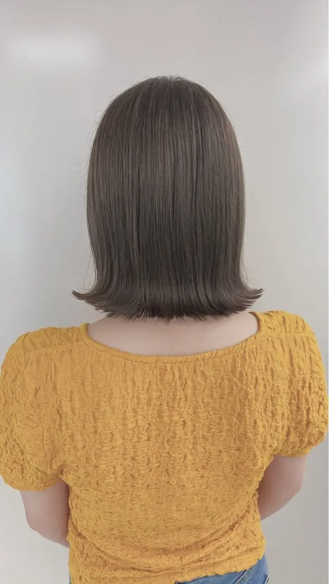 カラー オリーブカラー ヘアカラー 透明感/グレージュ/ ベージュ/るな🪽のヘアスタイル