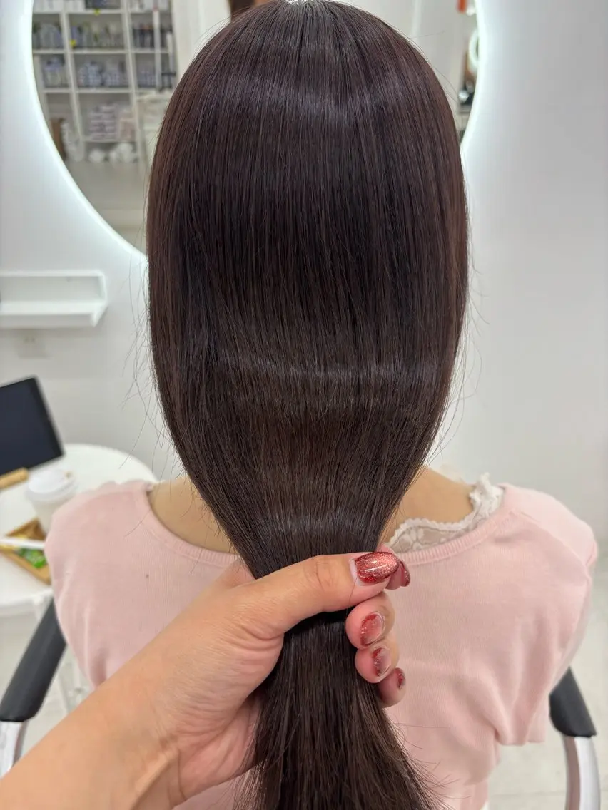 ロング カラー カット ヘアカラー トリートメント 【aini天王寺】 𝐚𝐢𝐫𝐢✂︎のヘアスタイル