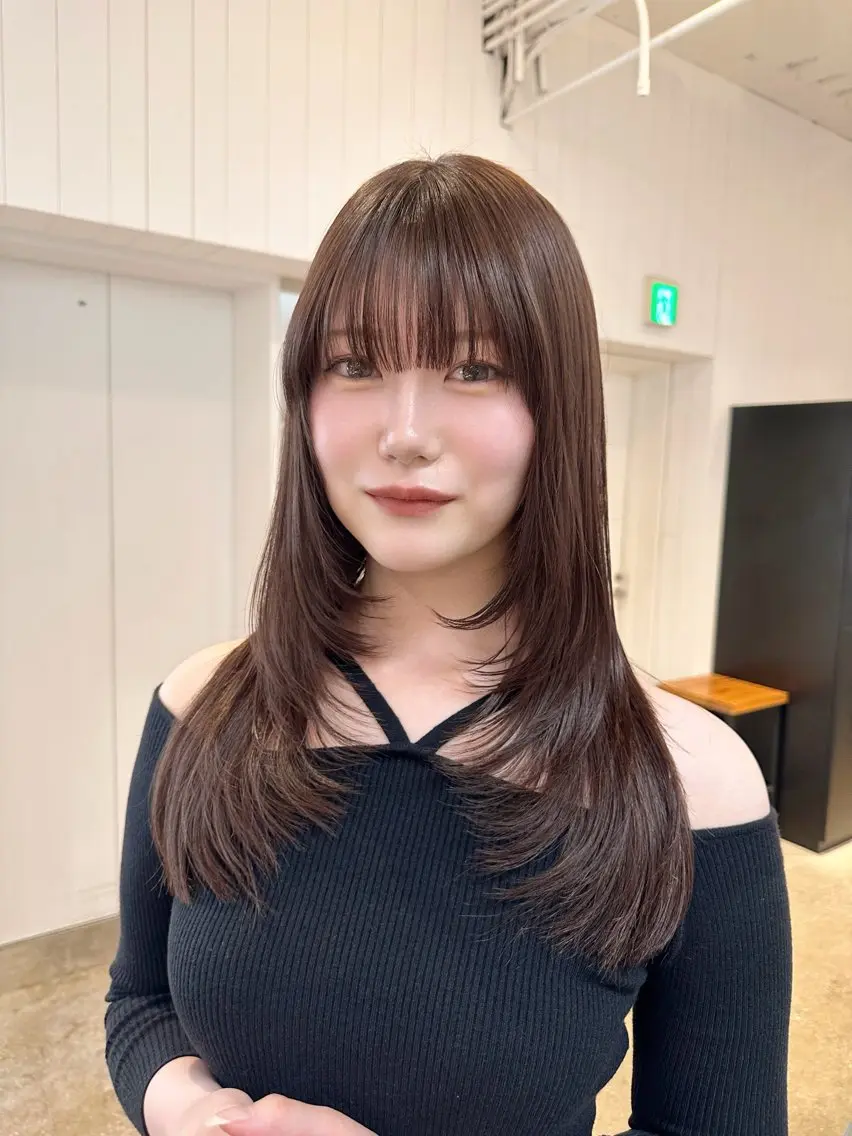 ロング Haruka 🎀暖色カラーのヘアスタイル