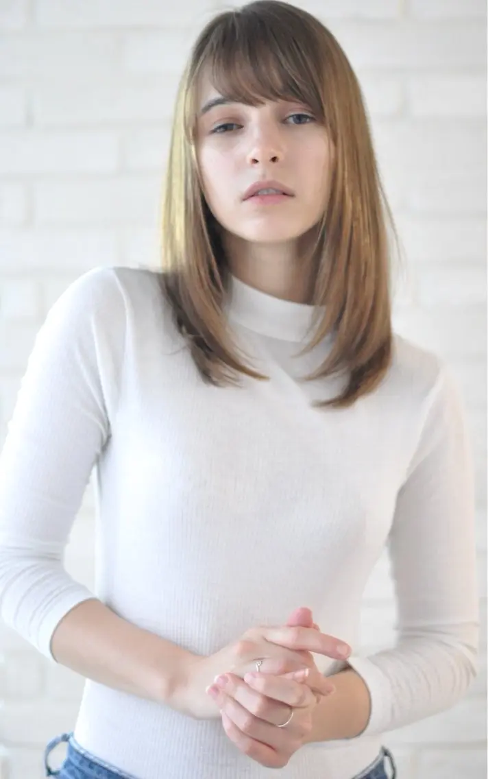 ロング 縮毛矯正 カット 縮毛矯正 千 田のヘアスタイル