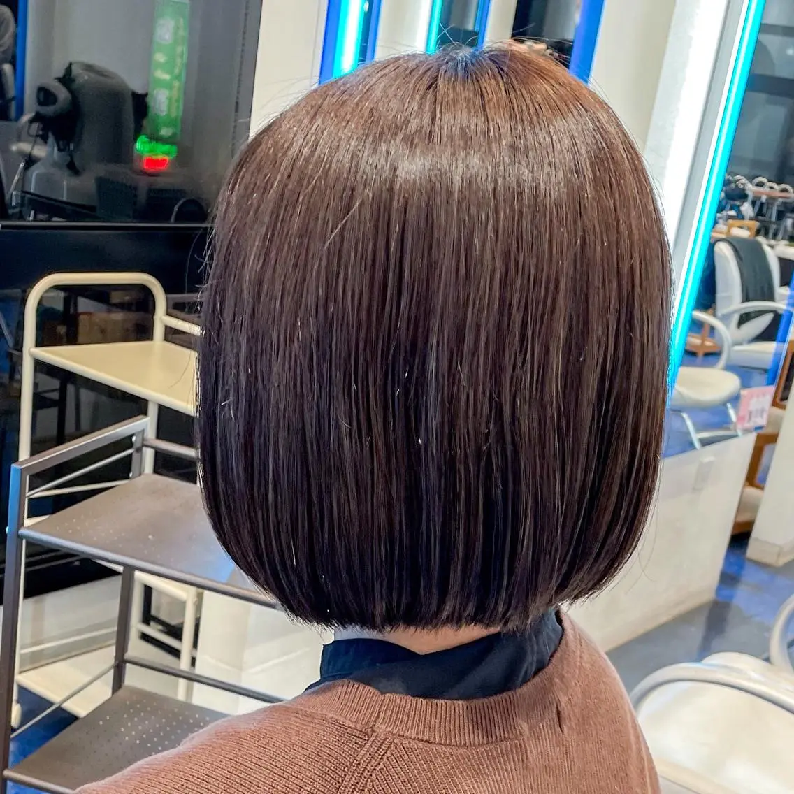 ミディアム 切りっぱなしボブ ボブ カット 伊藤 未来のヘアスタイル