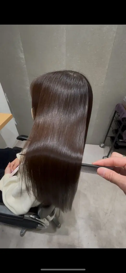 ミディアム カラー アクアカラー トリートメント カット ヘアカラー トリートメント 髪質改善ヘアケア 艶髪特化/上田のヘアスタイル