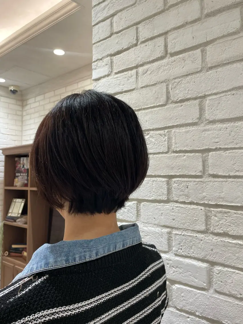 ショート くせ毛 ショートヘア シモカワ マシロのヘアスタイル