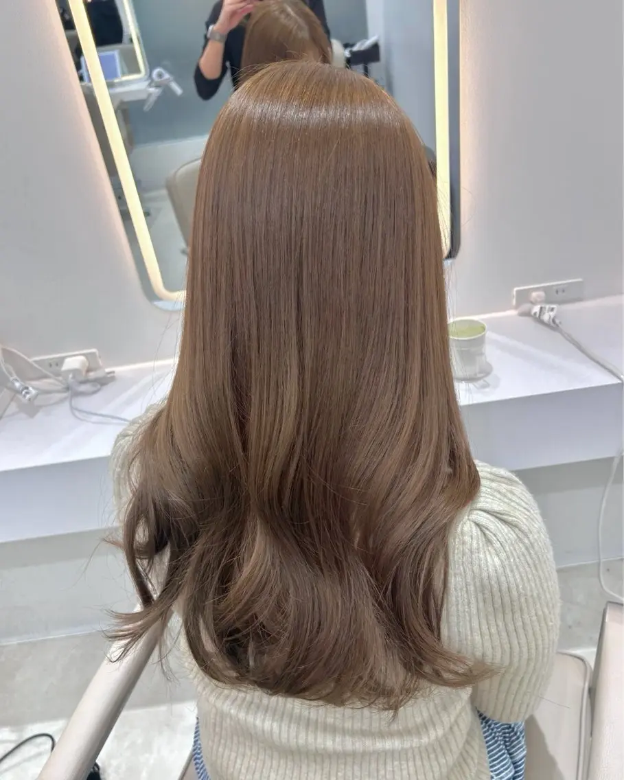ロング カラー カット ヘアカラー トリートメント ダブルカラー髪質改善 /Annaのヘアスタイル