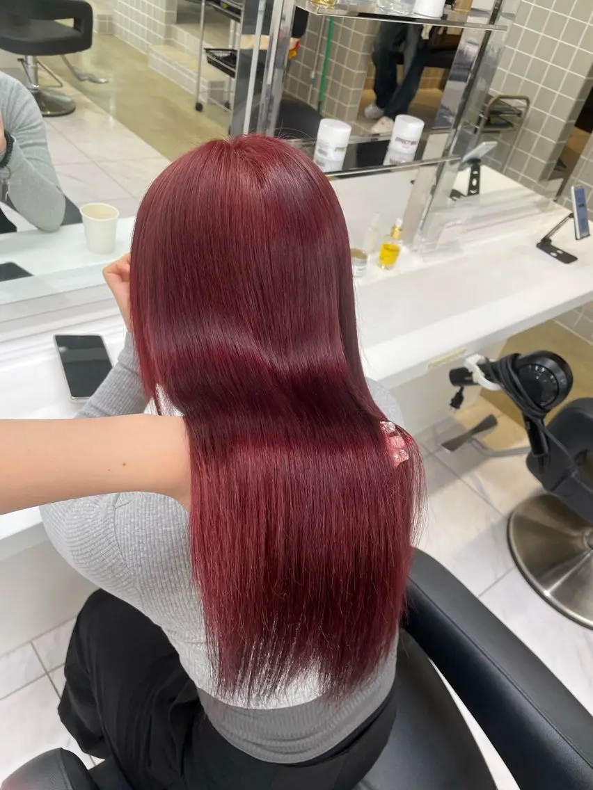 ロング カラー ヘアアレンジ ヘアカラー トリートメント ヘアセット 💗横浜美容室 💗HARUNAのヘアスタイル