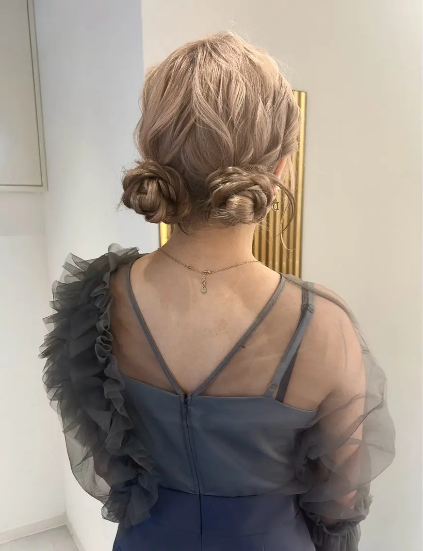 ヘアアレンジ ミディアムロング似合 せ/ヘアアレンジのヘアスタイル