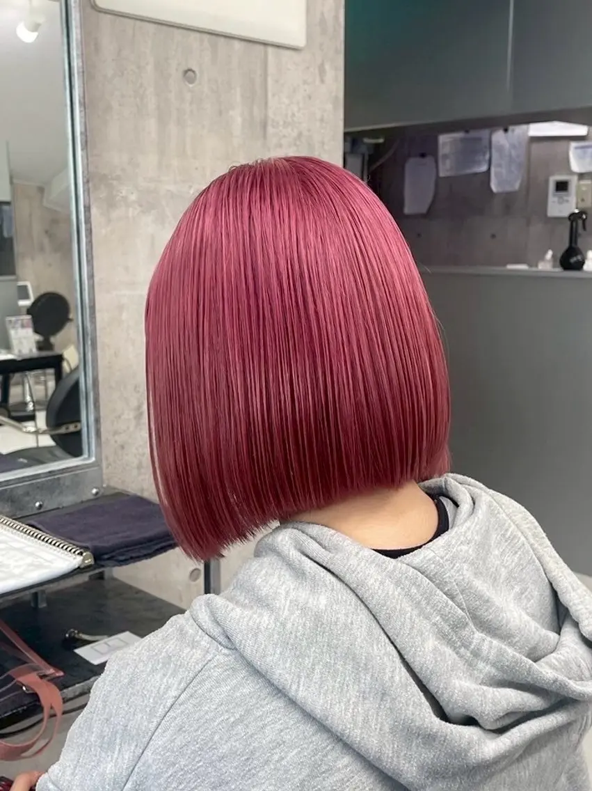 ミディアム カラー パーマ ヘアアレンジ メンズ キッズ ヘアカラー トリートメント レイヤー×ハイトーン / mihana🪐のヘアスタイル