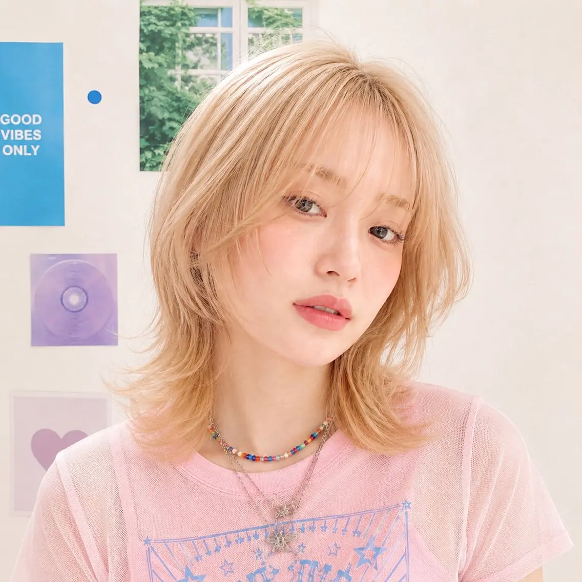 ミディアム レイヤーカット 疋田 心優のヘアスタイル