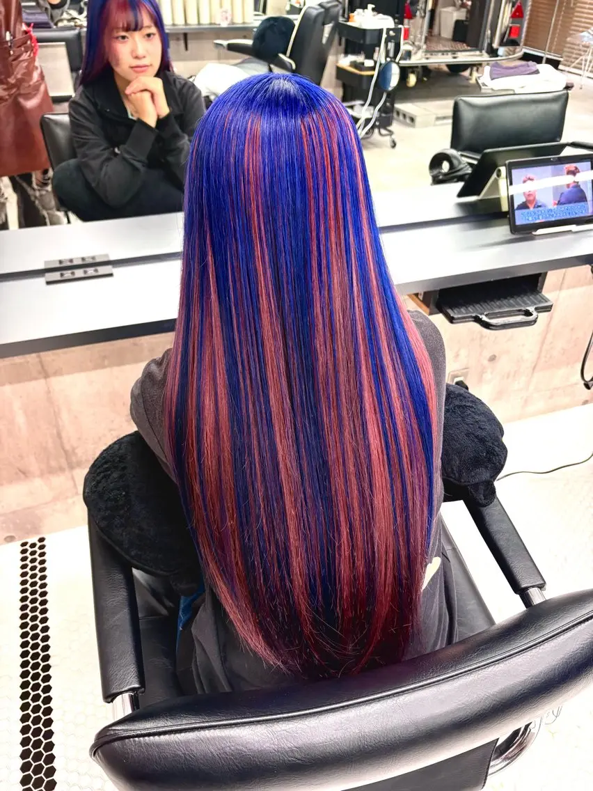 【派手髪🌈✨️】ブリーチ + オンカラー✨️の写真