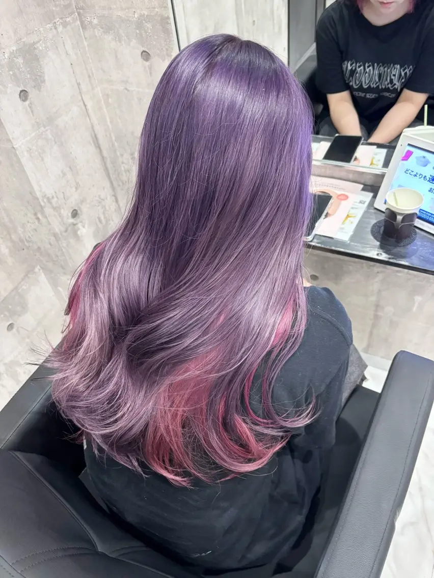セミロング ヘアカラー トリートメント 🥣ケアブリーチカ ラーTakato🥛のヘアスタイル