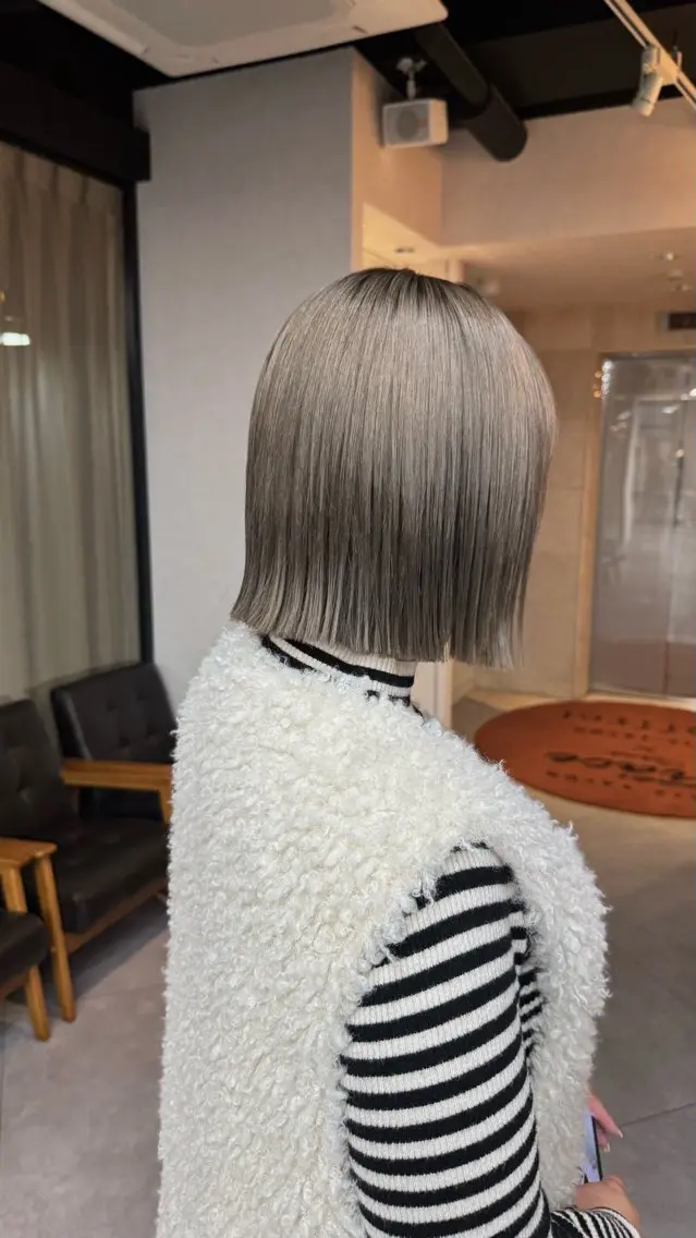 ショート ボブ カット ヘアカラー トリートメント reira/堀江/ 似合わせカットのヘアスタイル