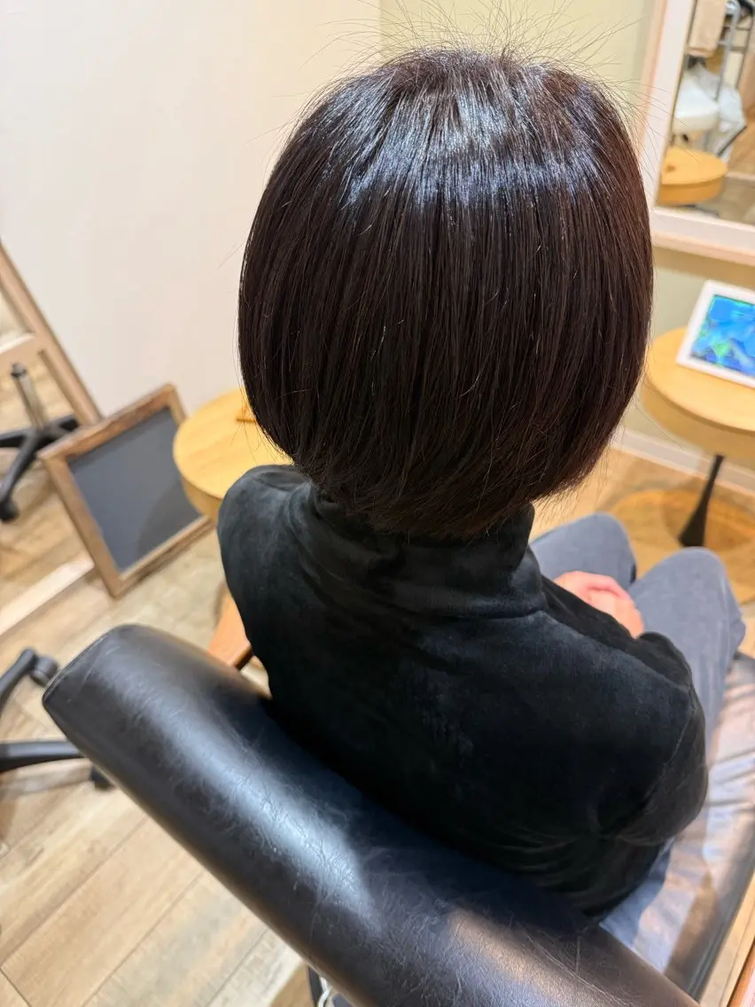 カラー ブラウンカラー ダークブラウン ヘアカラー rocca糸島店 リサのヘアスタイル