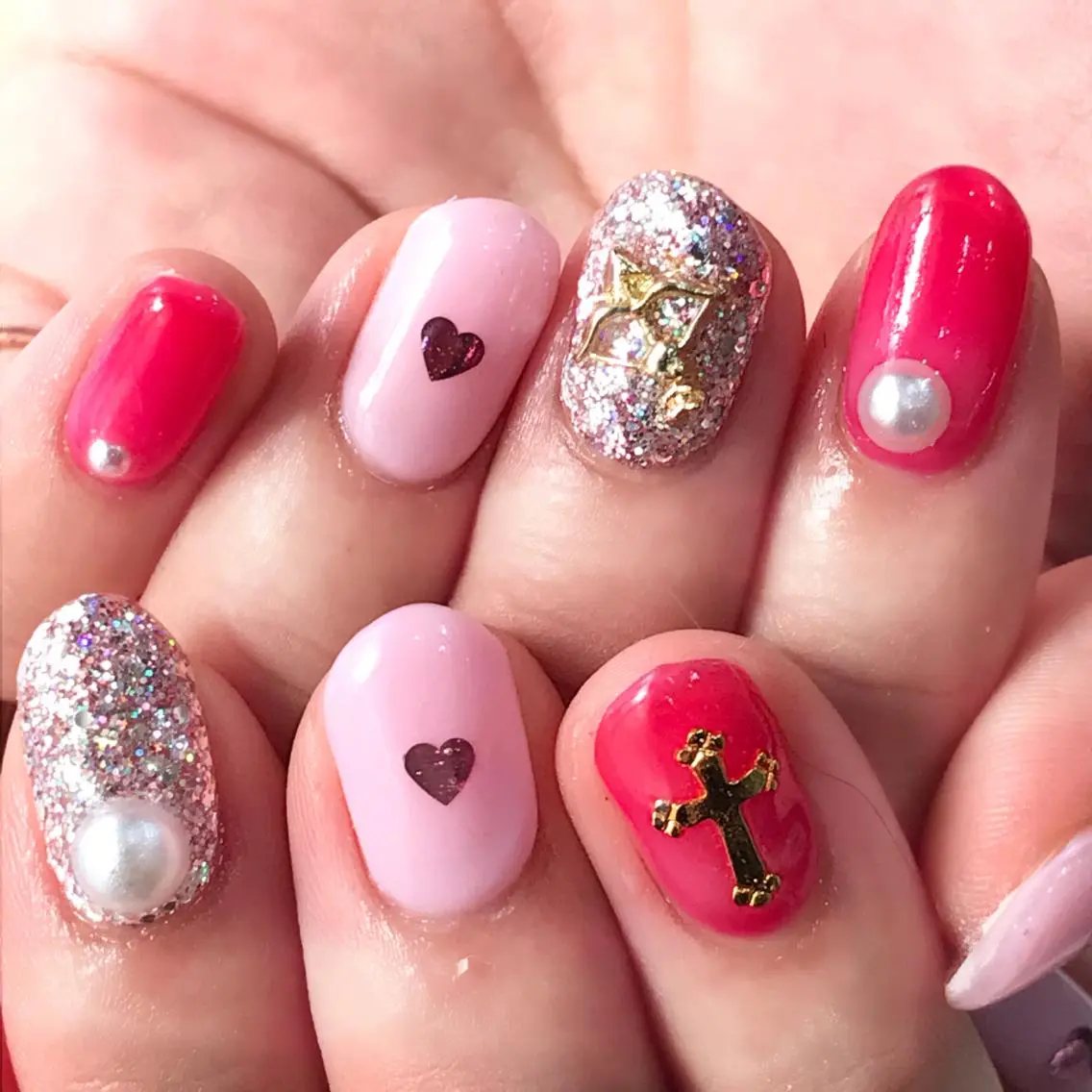 ネイル 渋谷/チップ長さ出し 👑アプレgel-xのネイルデザイン