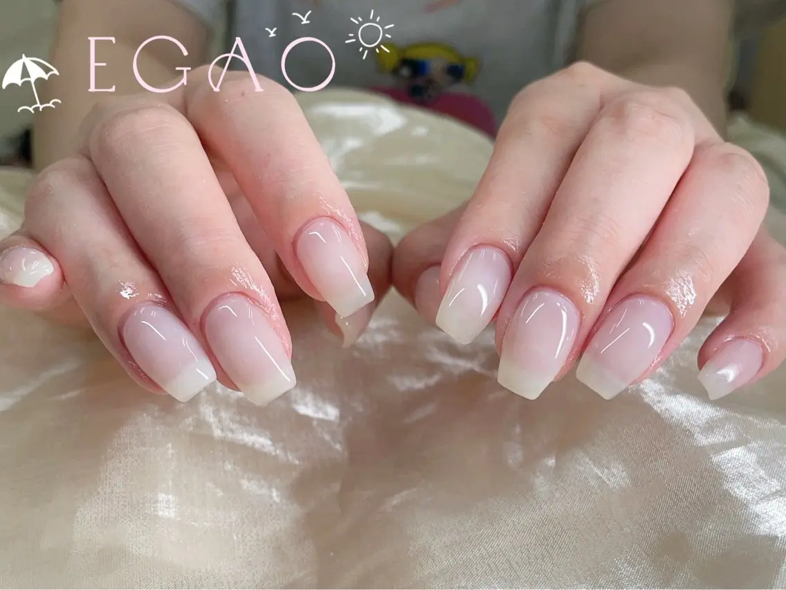 ネイル アートネイル フットネイル フレンチネイル ジェルネイル グラデーション ハンドネイル EGAO NAIL 錦糸町店のネイルデザイン