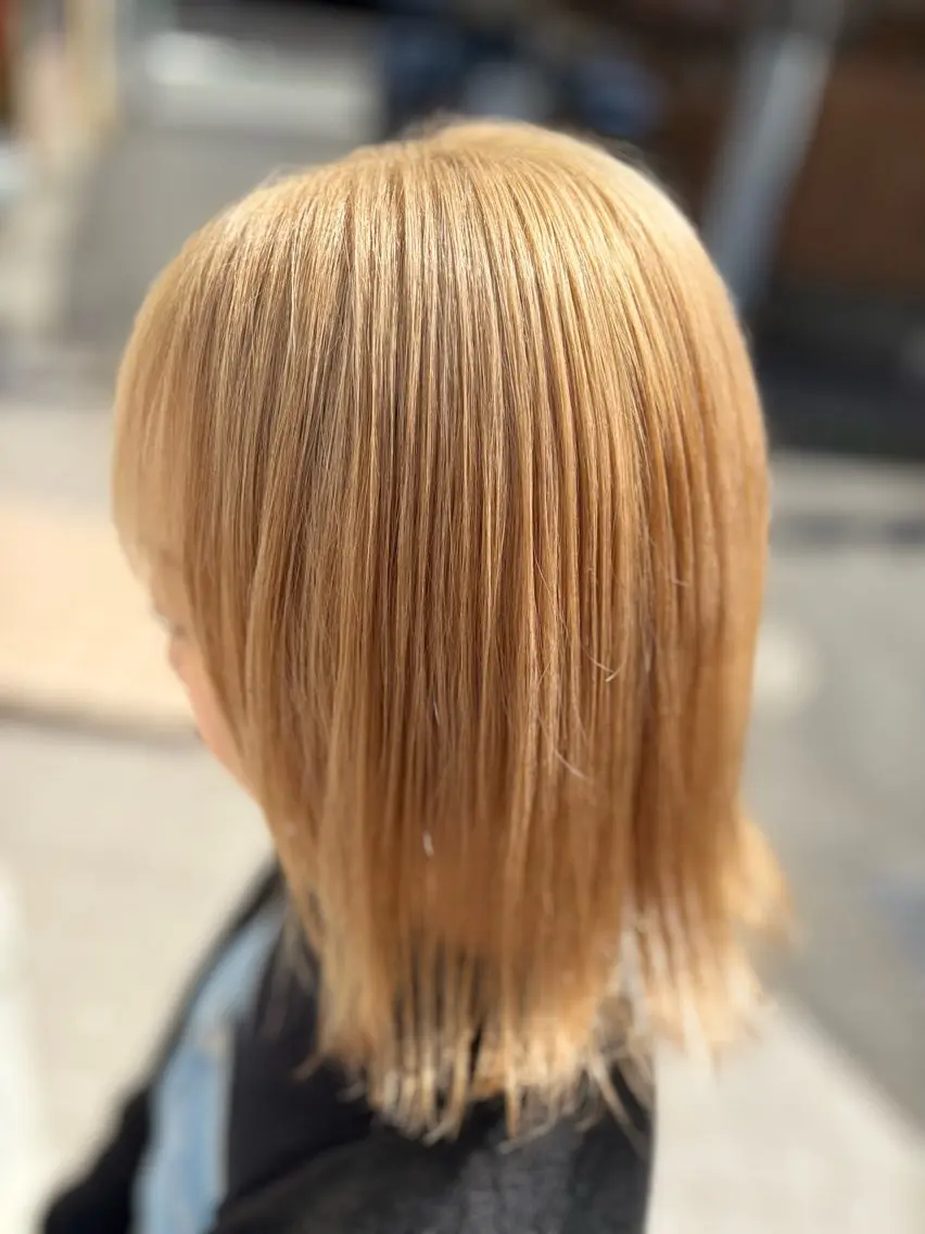 カラー ブロンド ヘアカラー トリートメント 米本 匠のヘアスタイル