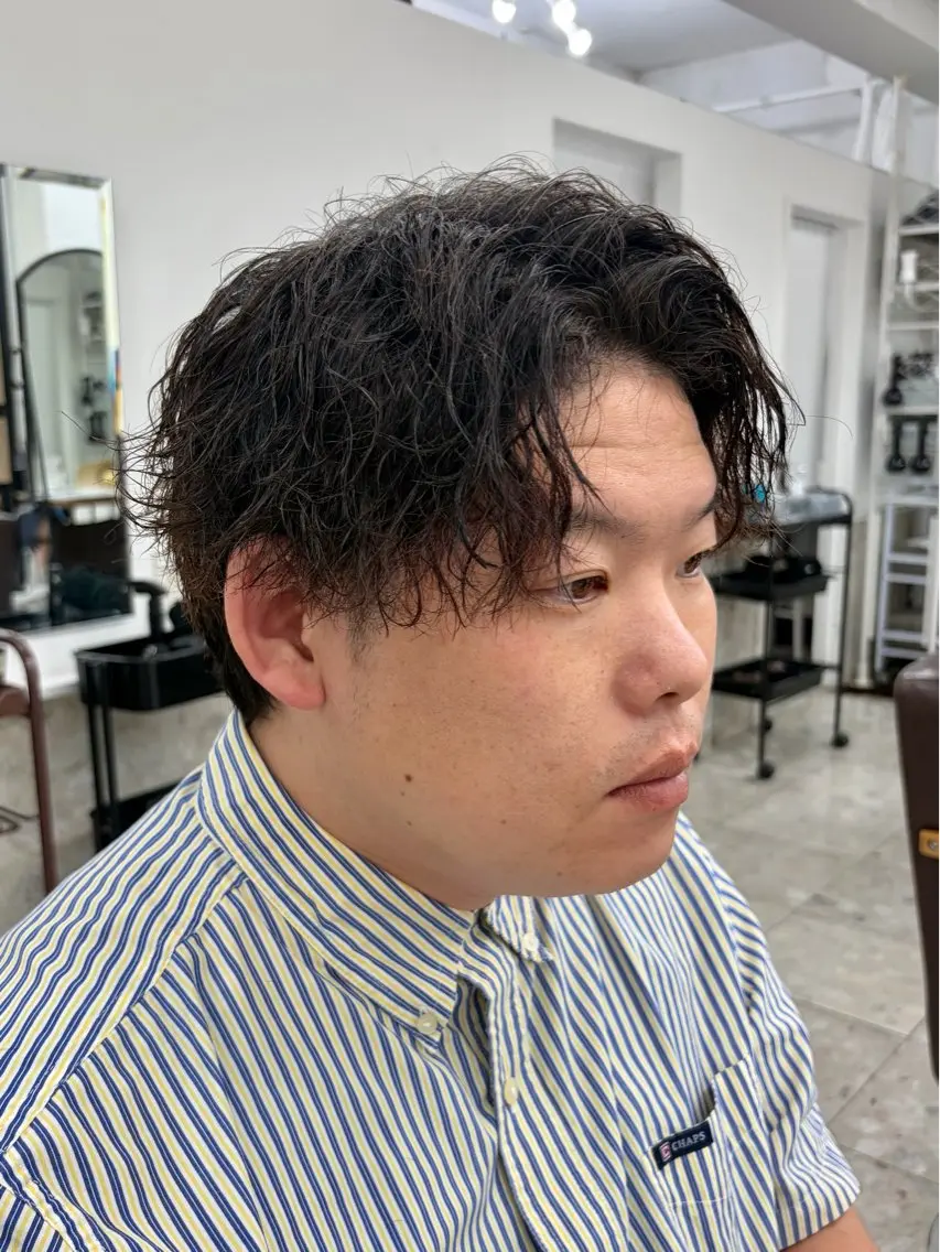 パーマ メンズ カット パーマ 🔥メンズパーマ特化 菅谷尚悠🔥のヘアスタイル