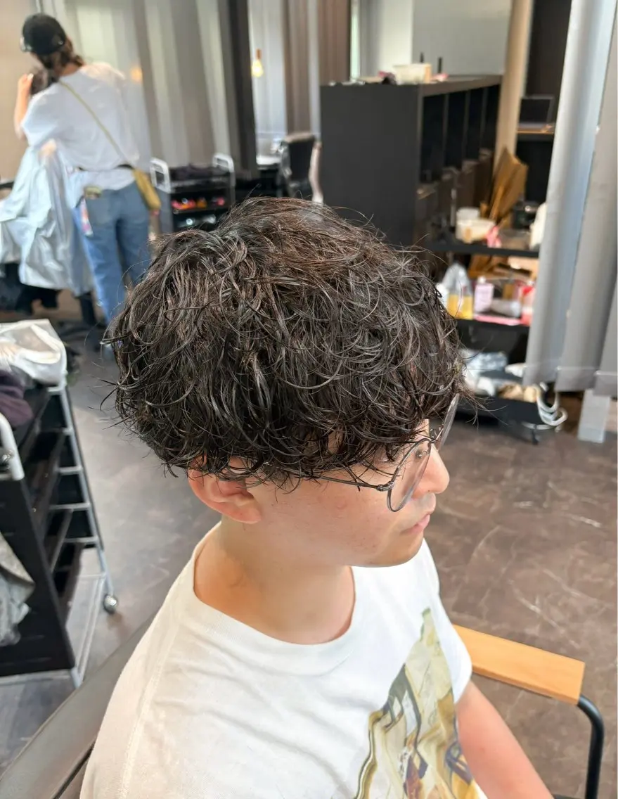 ショート カラー パーマ メンズ カット パーマ 🎧【パーマ師】 SOUMA🎧のヘアスタイル