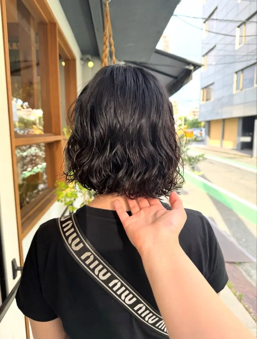 ショート パーマ パーマ 高山 桃子のヘアスタイル