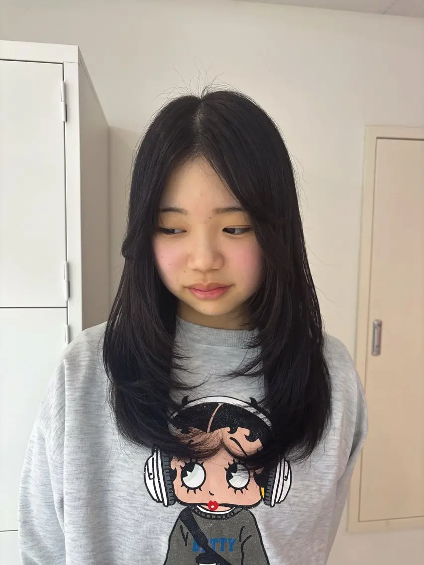 ロング ハイレイヤー レイヤーカット カットカラー募集中/ MARI  /大宮のヘアスタイル