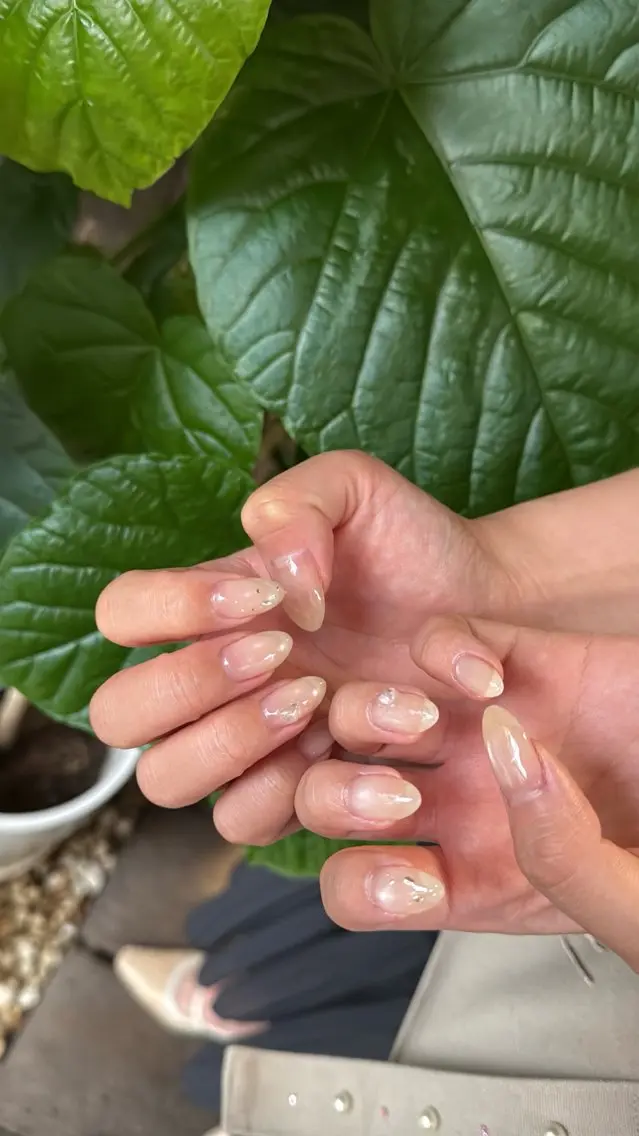 ネイル フラッシュネイル フラッシュマグ フットネイル フレンチネイル 韓国ネイル ハンドネイル SAKU nail 作島茜のネイルデザイン