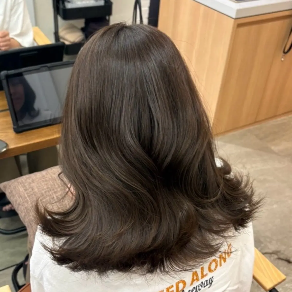 ロング カラー カット ヘアカラー トリートメント 銀座/似合わせカット /縮毛矯正/うー🎀のヘアスタイル