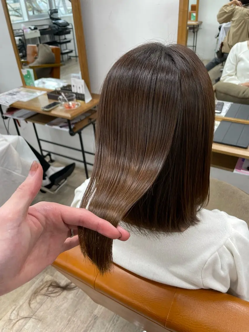 【平日16時以降限定!お仕事終わりにサクッと】リタッチカラー+2stepトリートメント🫧の写真