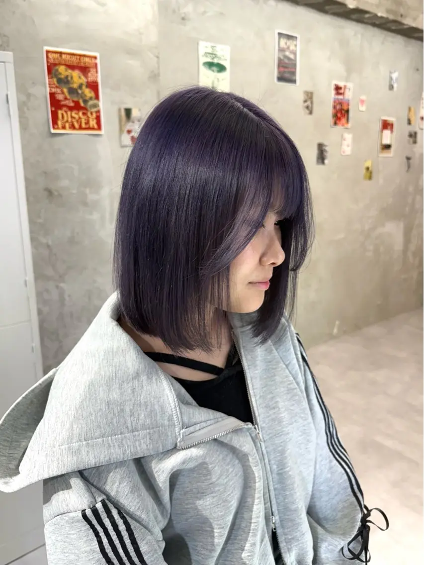 ミディアム カラー yuuna ✮ door whiteのヘアスタイル