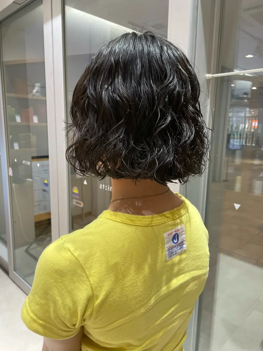 ショート パーマ ボブ カット パーマ ☁️ボブパーマ/ 咲良🪄のヘアスタイル