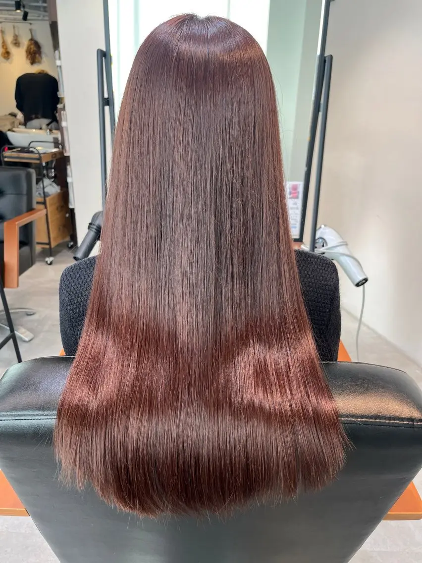 ロング カラー 盛れるピンクカラー 🎀スパ　みき🎀のヘアスタイル