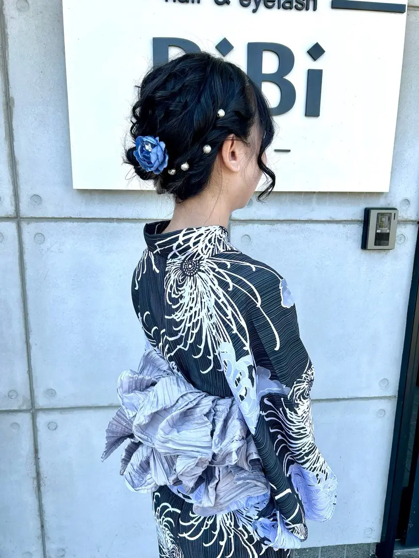 ヘアアレンジ 浴衣 茂木 あゆかのヘアスタイル